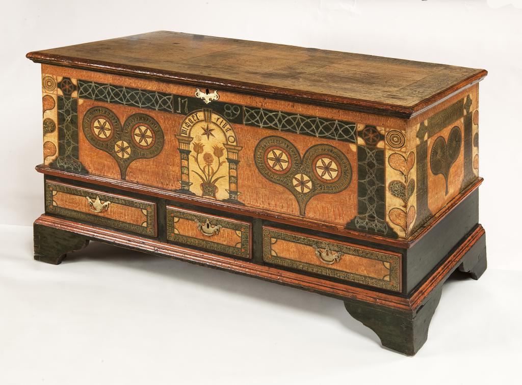 Barnes Collection Online — American, Pennsylvania German Chest over Drawers