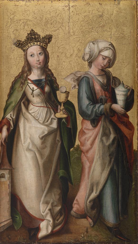 Barnes Collection Online — German: Saints Barbara and Mary