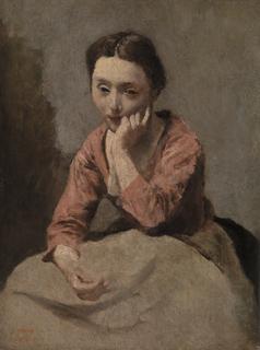 Barnes Collection Online — Jean-Baptiste-Camille Corot: Pensive