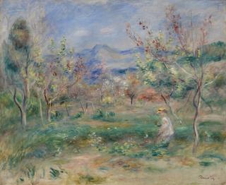 Barnes Collection Online — Pierre-Auguste Renoir: Landscape with