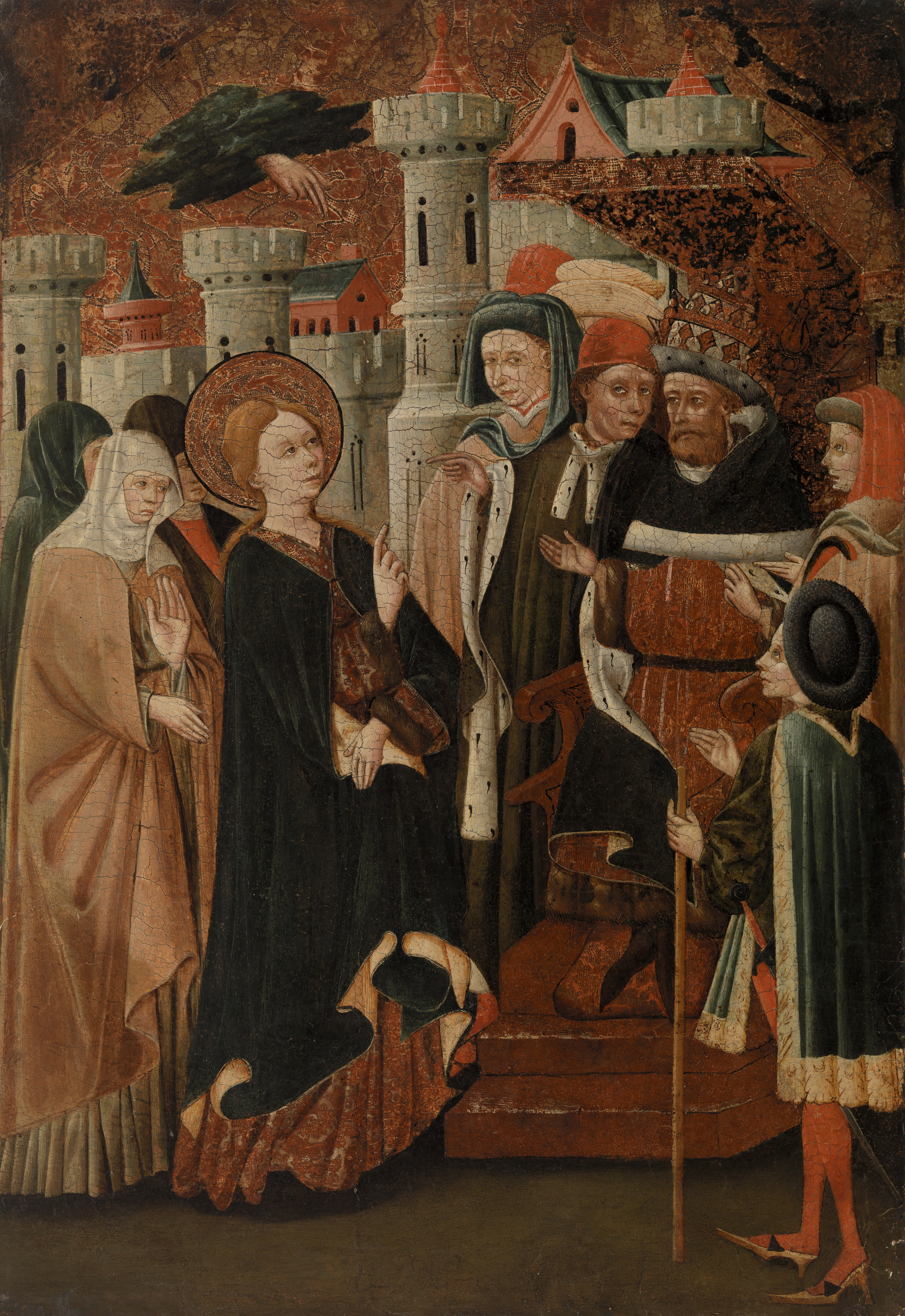 St. Katherine of Alexandria before the Roman Emperor